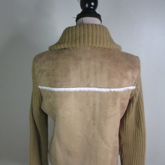 By Design Sport Coat L Brown White Full Zip - Picture 13 of 16